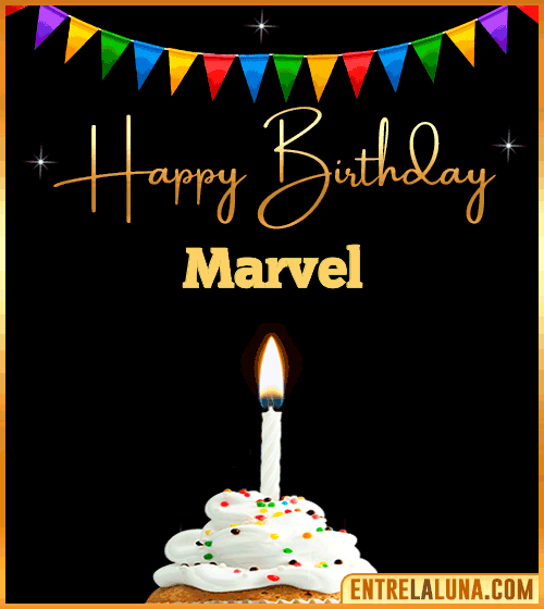 GiF Happy Birthday Marvel